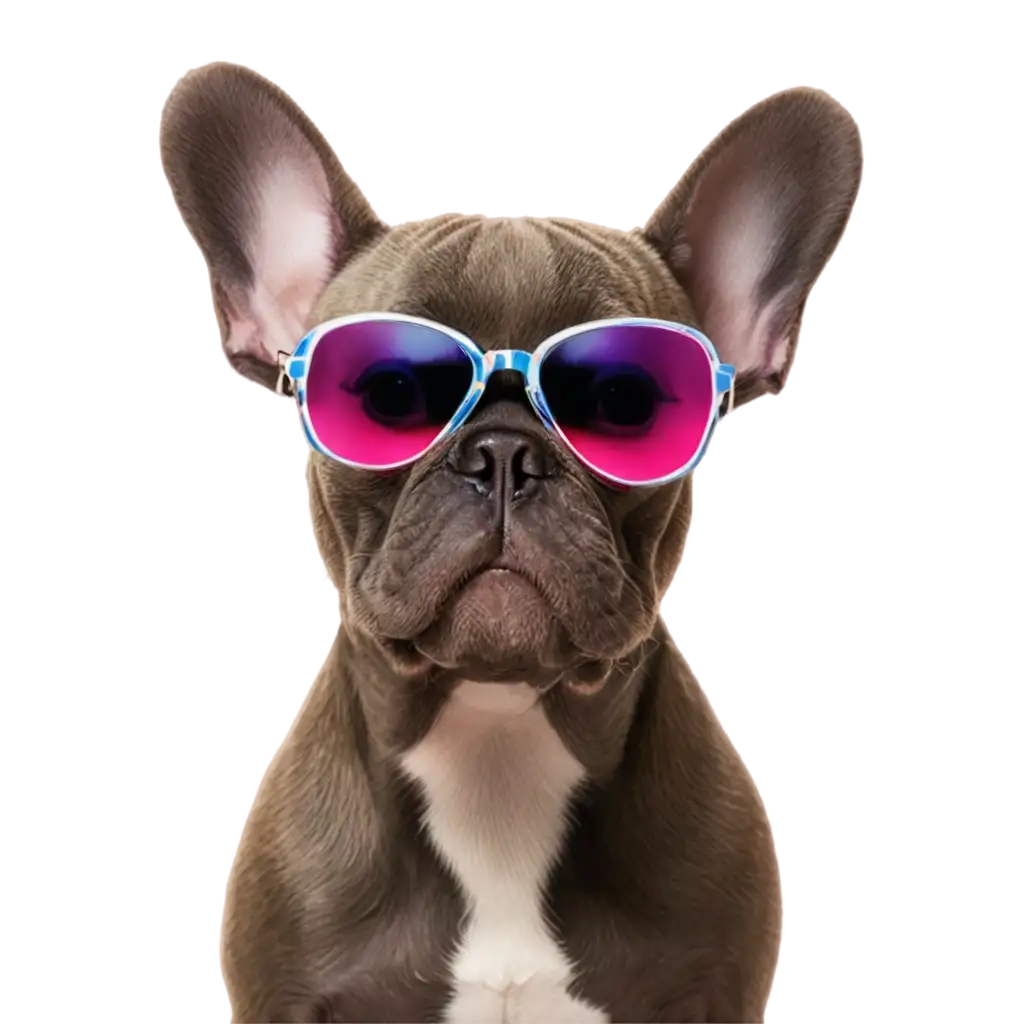 HighResolution-PNG-Image-of-a-Joyful-French-Bulldog-with-Aviator-Sunglasses-Reflecting-Nebula-Galaxy