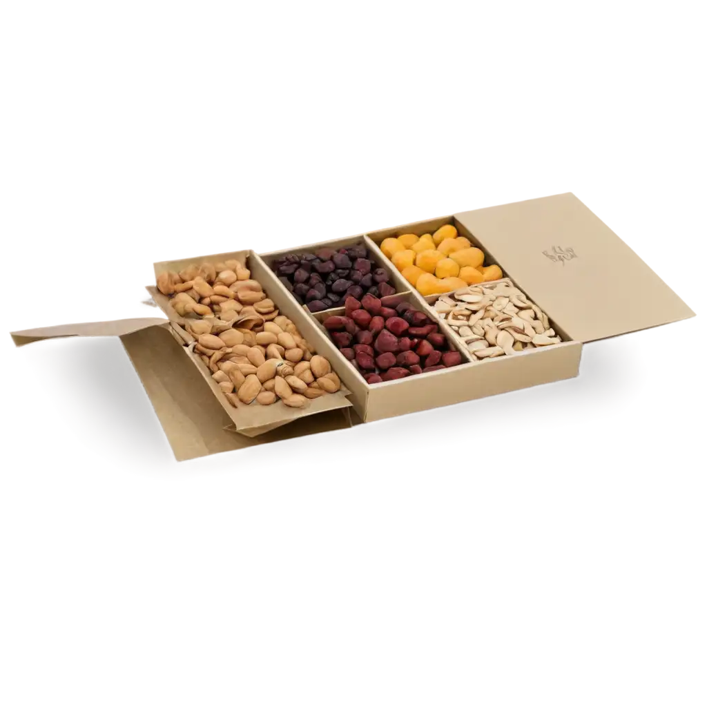 dry fruit gift hamper with box