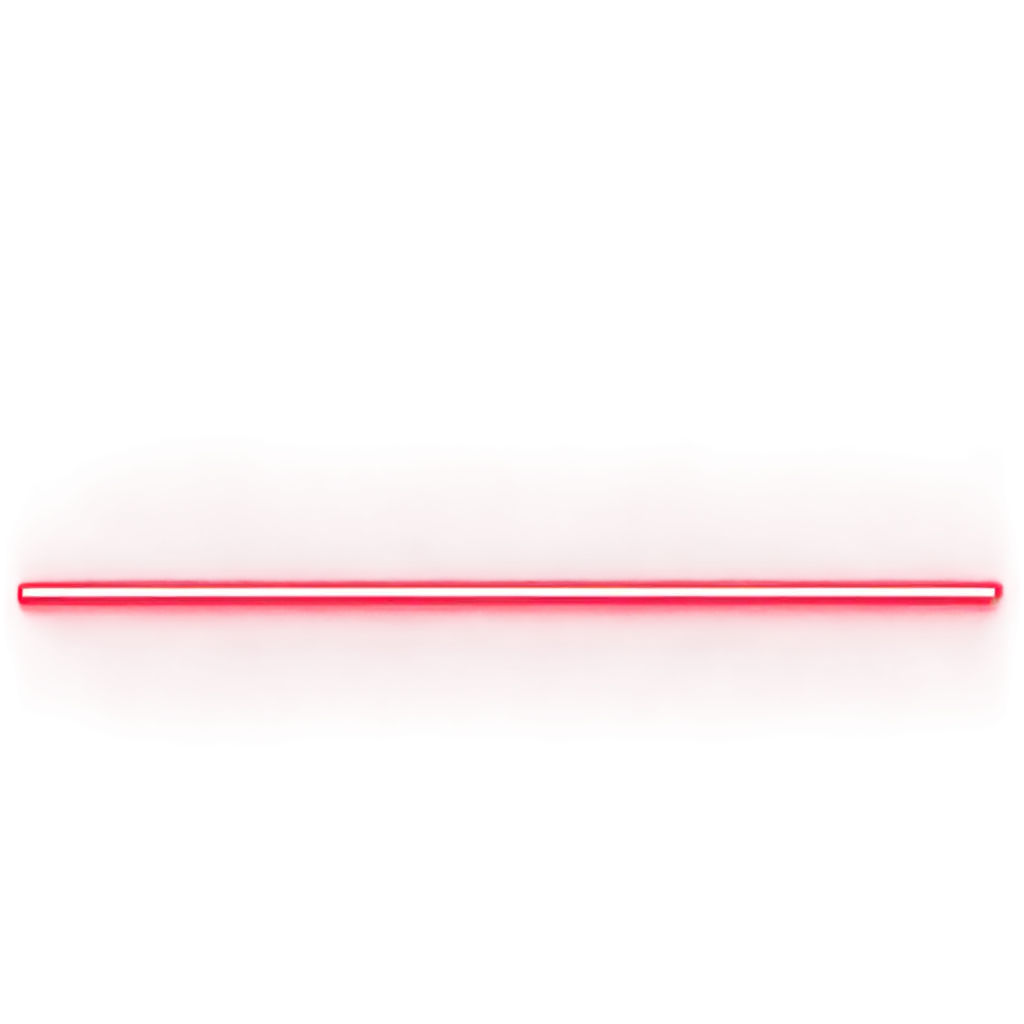 thick red horizontal neon line