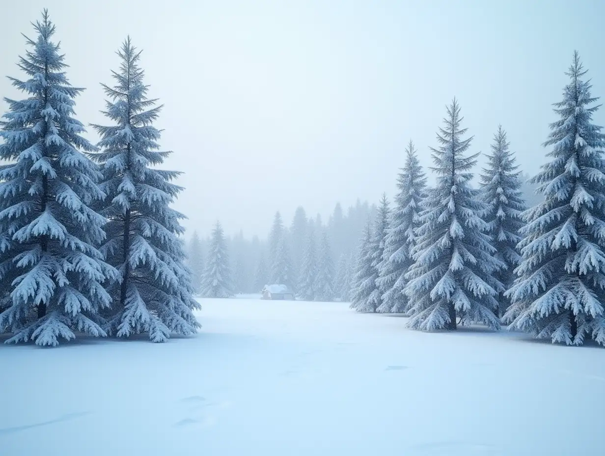 AIGenerated-Winter-Wonderland-Snowy-Trees-and-Serene-Scenery