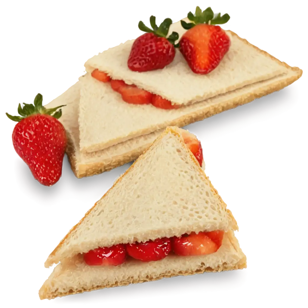 HighQuality-PNG-Image-Two-Triangular-Strawberry-Sandwiches-on-a-Plate