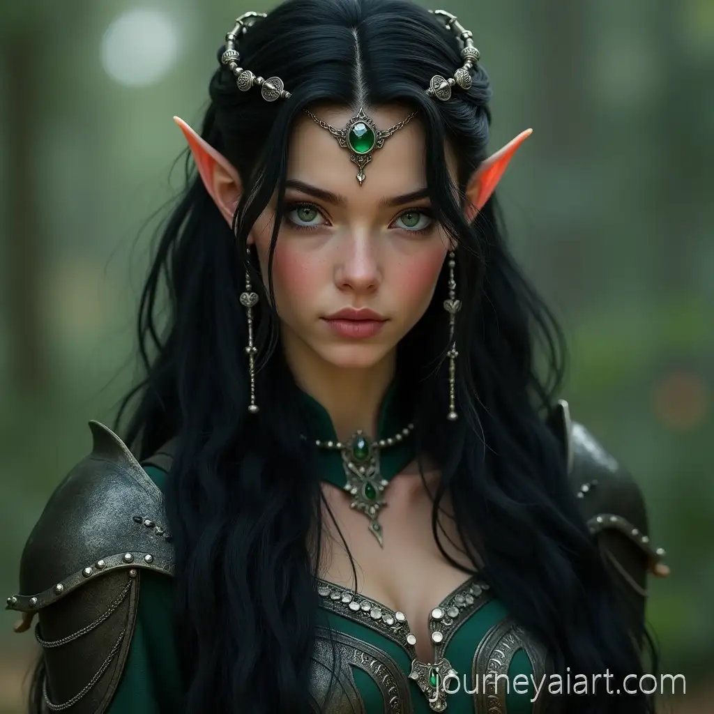 Stunning-ElvenAI-Image-Prompt-Expansion-Warrior-with-Emerald-Eyes-and-SilverAdorned-Braids