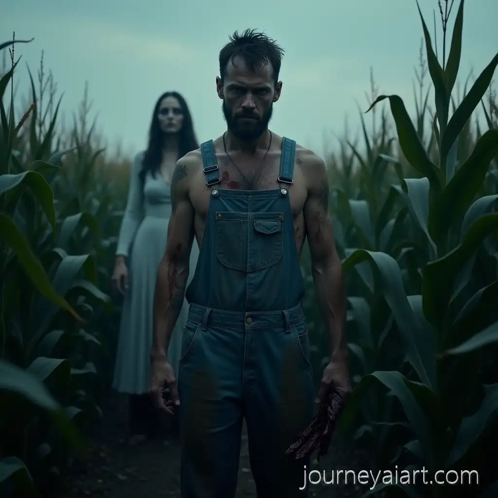 Terrifying-Horror-SceneHorror-Scene-in-Cornfield-in-a-Cornfield-at-Dusk-with-Ghostly-Apparitions-and-Bloody-Figure