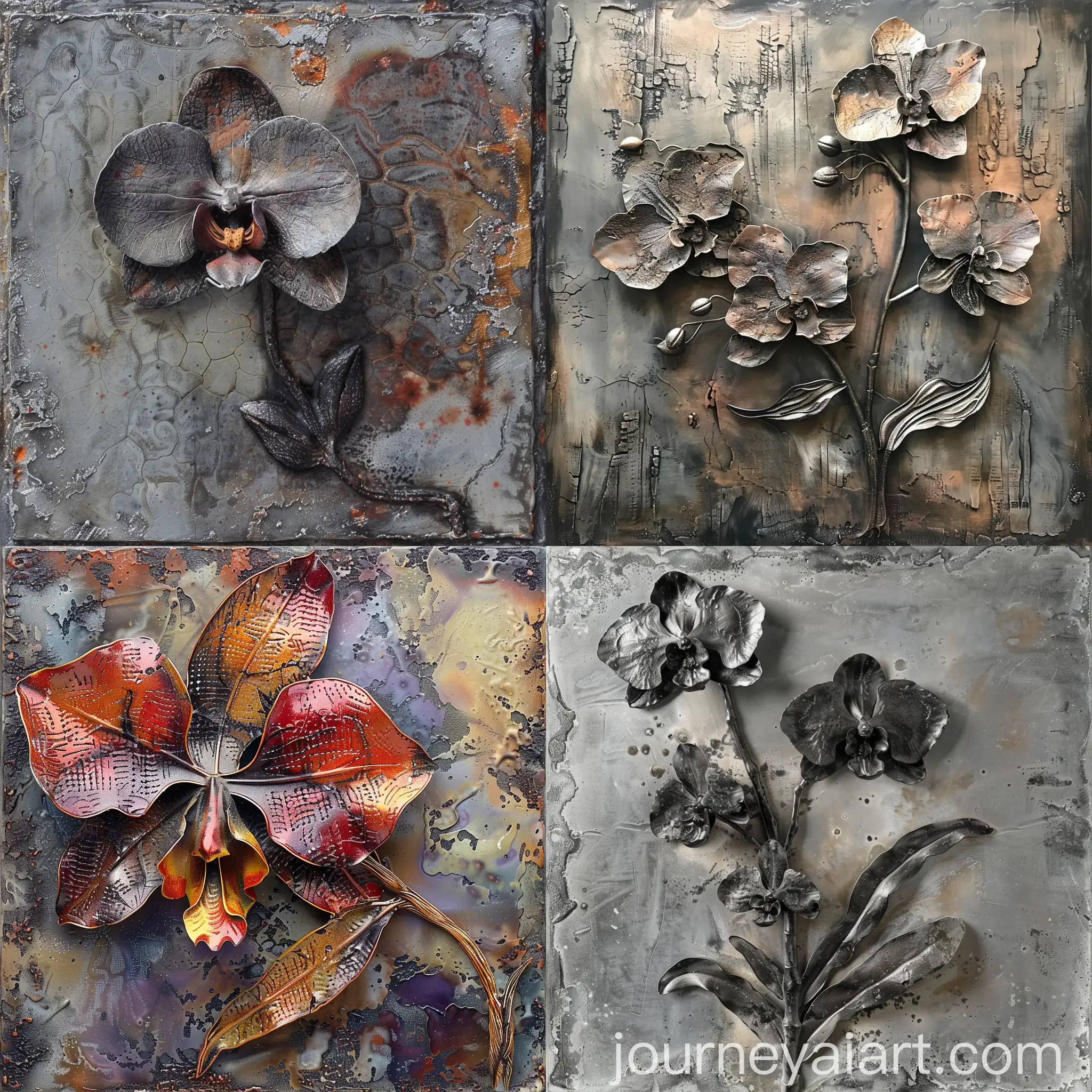 Iron-Orchid-Flower-in-Artistic-Style