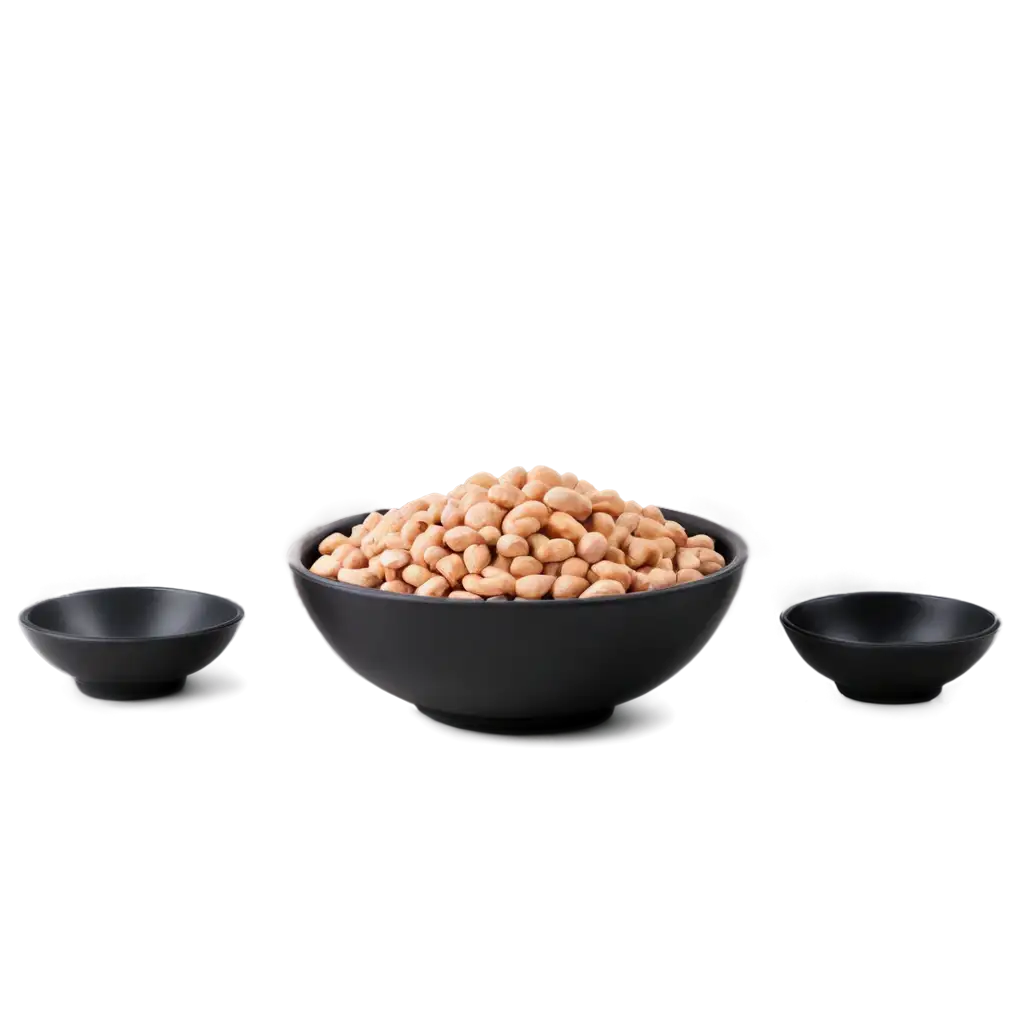 HighQuality-PNG-of-a-Black-Bowl-Filled-with-Peanuts-for-Versatile-Background-Use