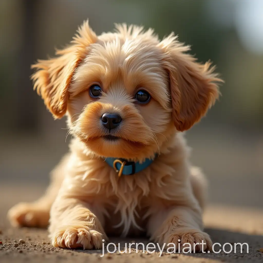 Cute-Playful-Puppy-with-Fluffy-Fur-in-a-Lush-Green-Field