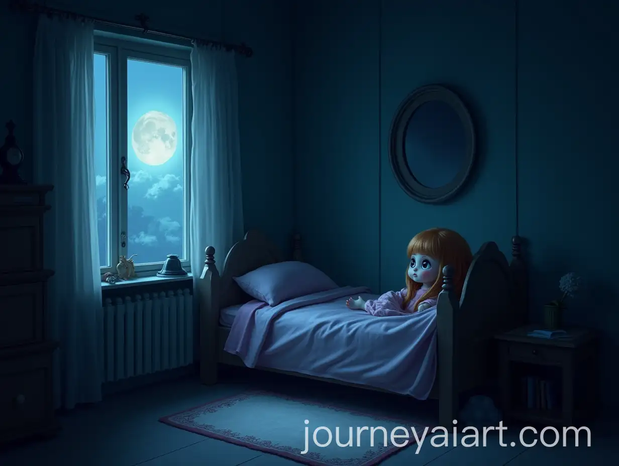 Dreamy-Girls-Room-at-Night-with-Strange-Shadows-in-Dark-Fantasy-Style