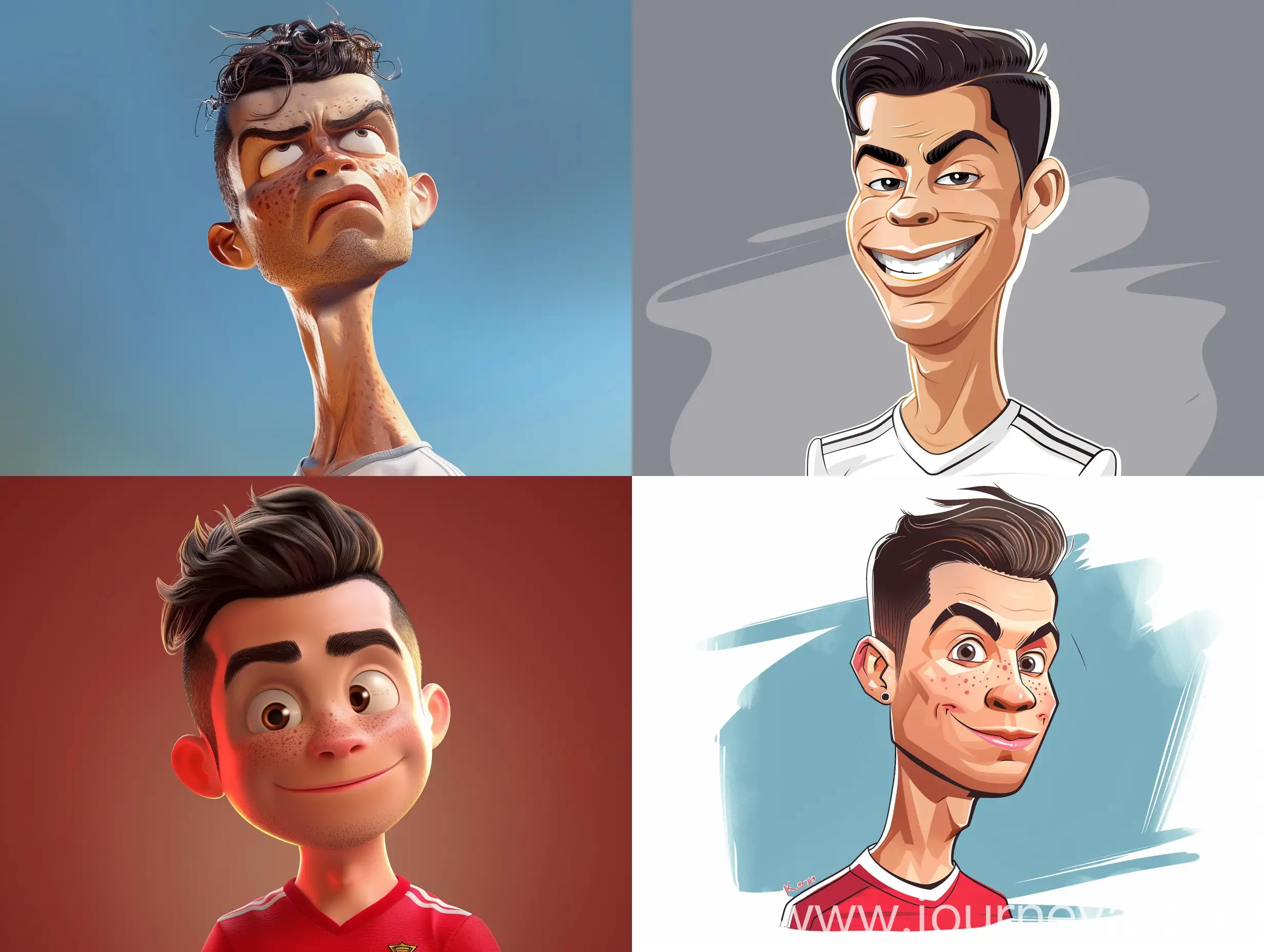 Cartoon-Character-Cristiano-Ronaldo-in-Action