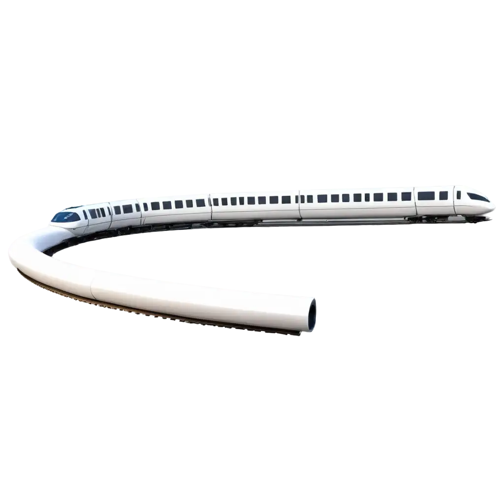 Hyperloop-Train-Turning-in-Its-Pathway-HighQuality-PNG-Image-for-Futuristic-Transport-Concepts