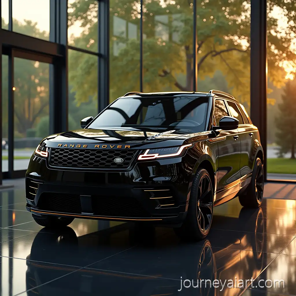 Luxury-2026-Range-RoverLuxury-2026-Range-Rover-Electric-SUV-in-Modern-Showroom-with-Cinematic-Sunset-Lighting