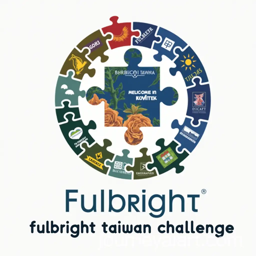 Fulbright-Taiwan-Jigsaw-Puzzle-Logo-Design-for-the-Jigsaw-Challenge-Event