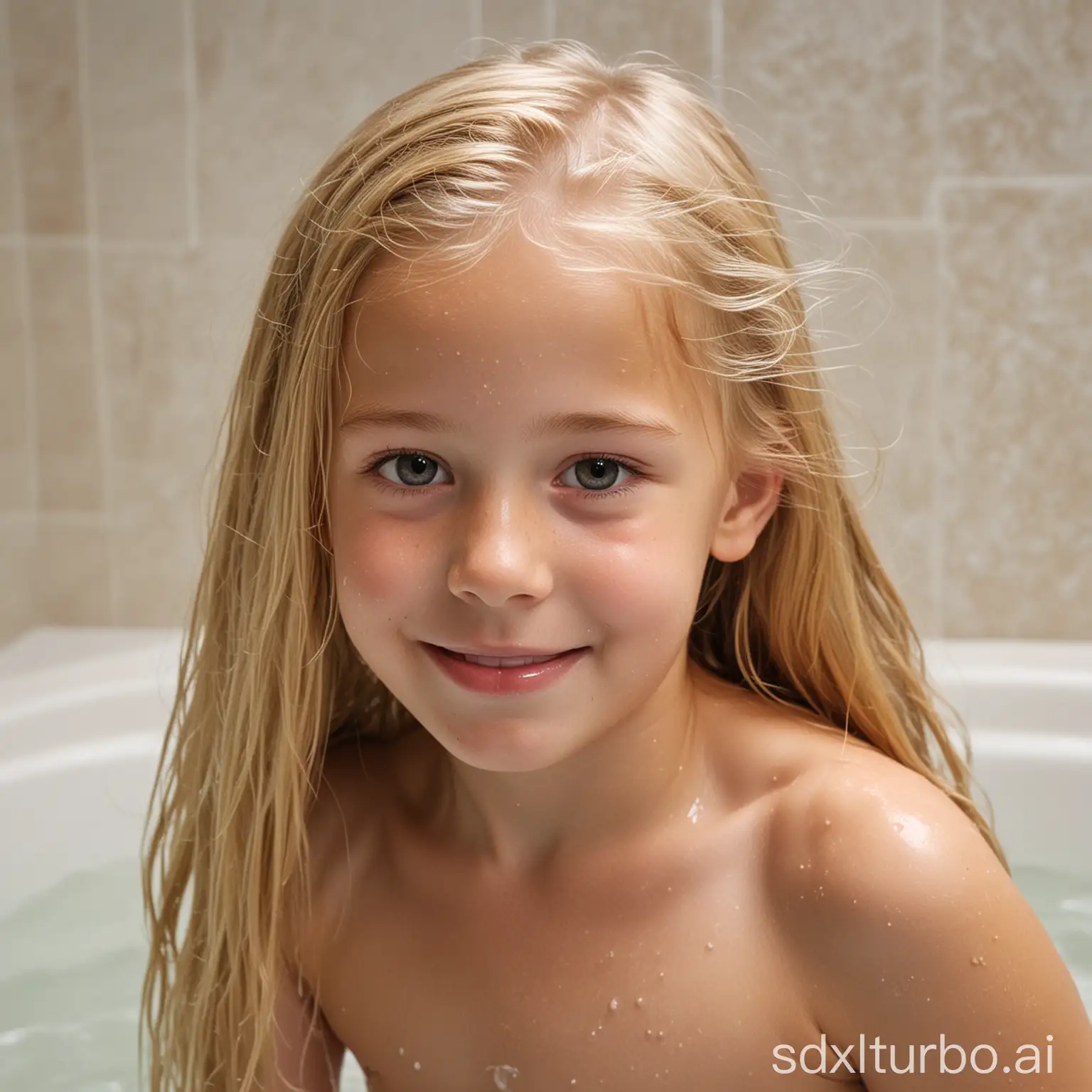 Young-Girl-with-Long-Blonde-Hair-Bathing-in-Natural-Light