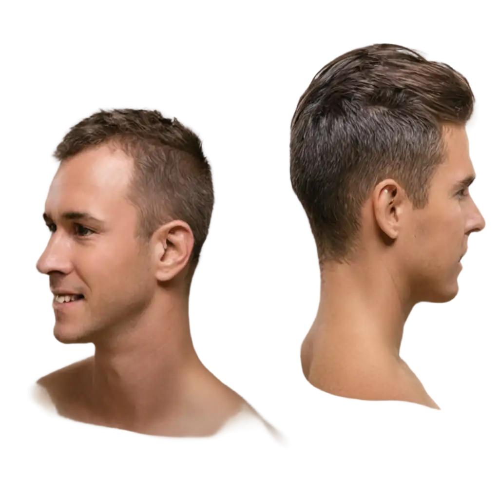 Men-with-Short-Hair-Extensions-PNG-Image-for-Versatile-Use