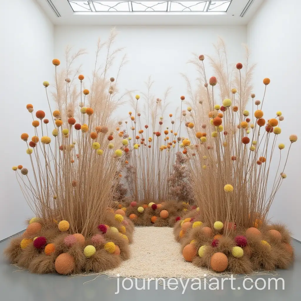 Dried-Flowers-and-Architectural-Installation-in-a-Contemporary-Space
