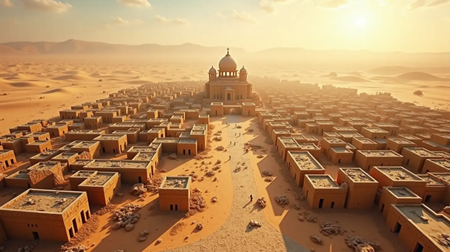 Desolate Desert City from the Biblical Era