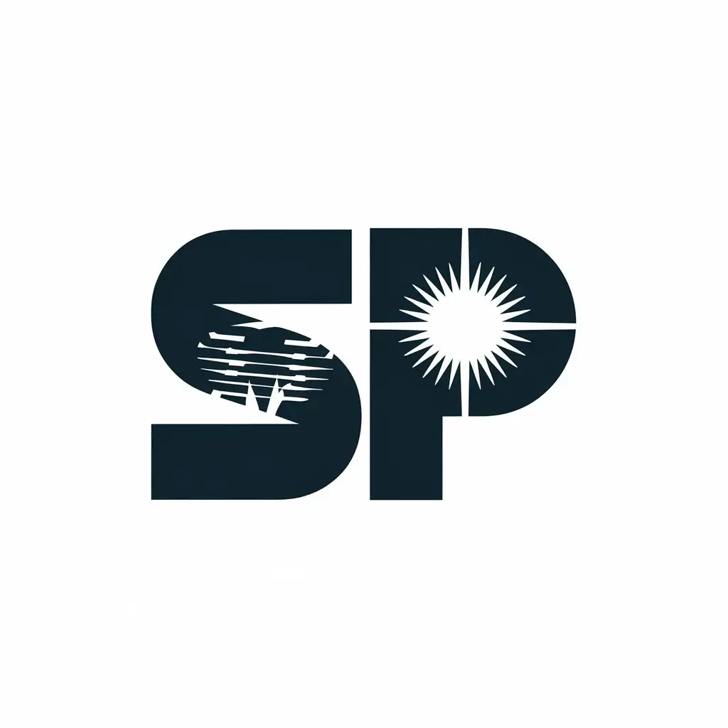 LOGO Design for SP Spectrum and Power Symbol in Construction Industry