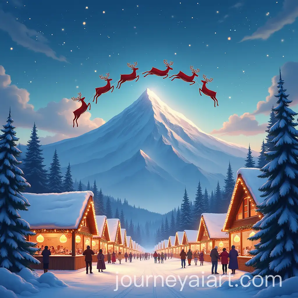 Whimsical-Christmas-Market-withAI-Art-Prompt-Expansion-Sledding-Reindeer-and-Festive-Lights