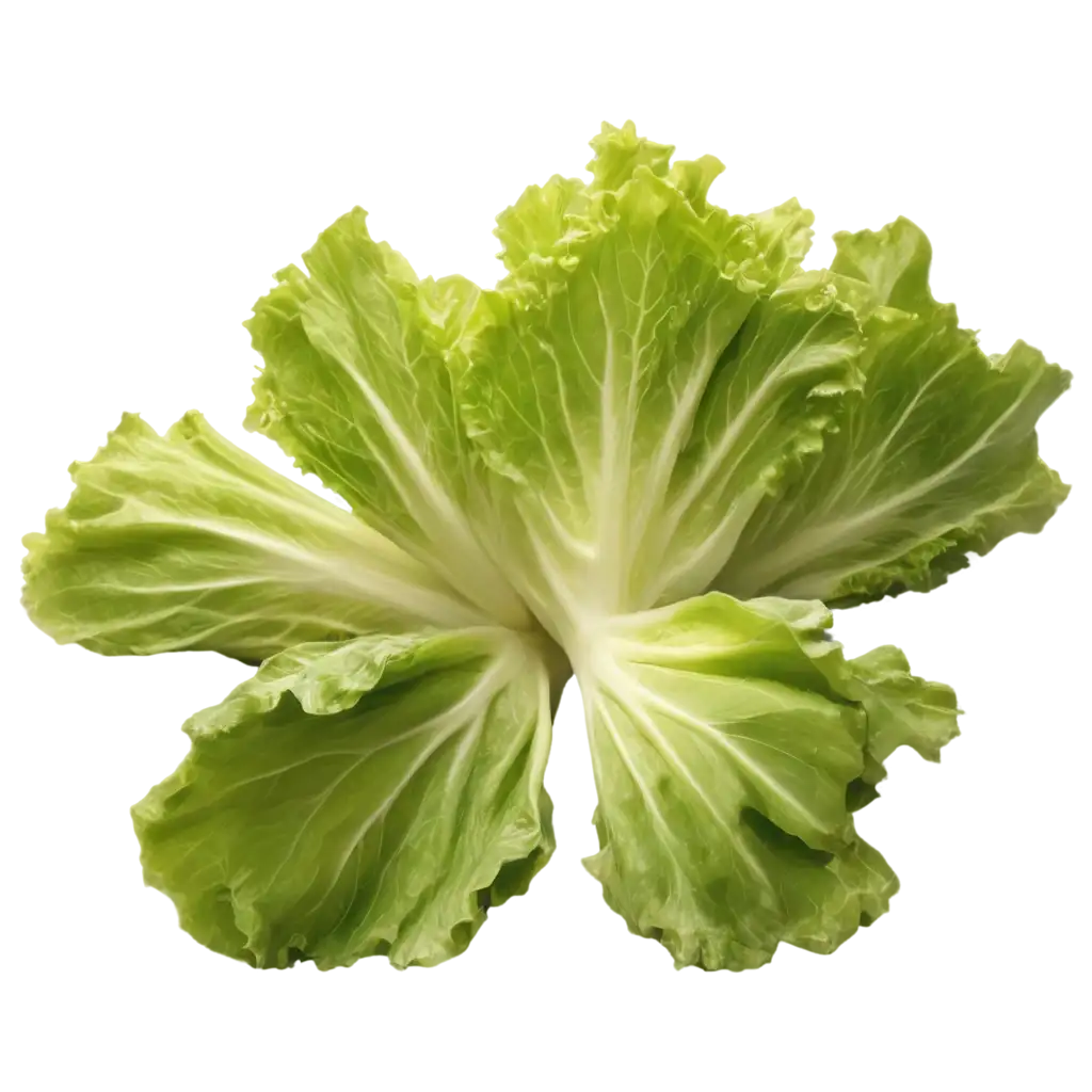 lettuce, in white background