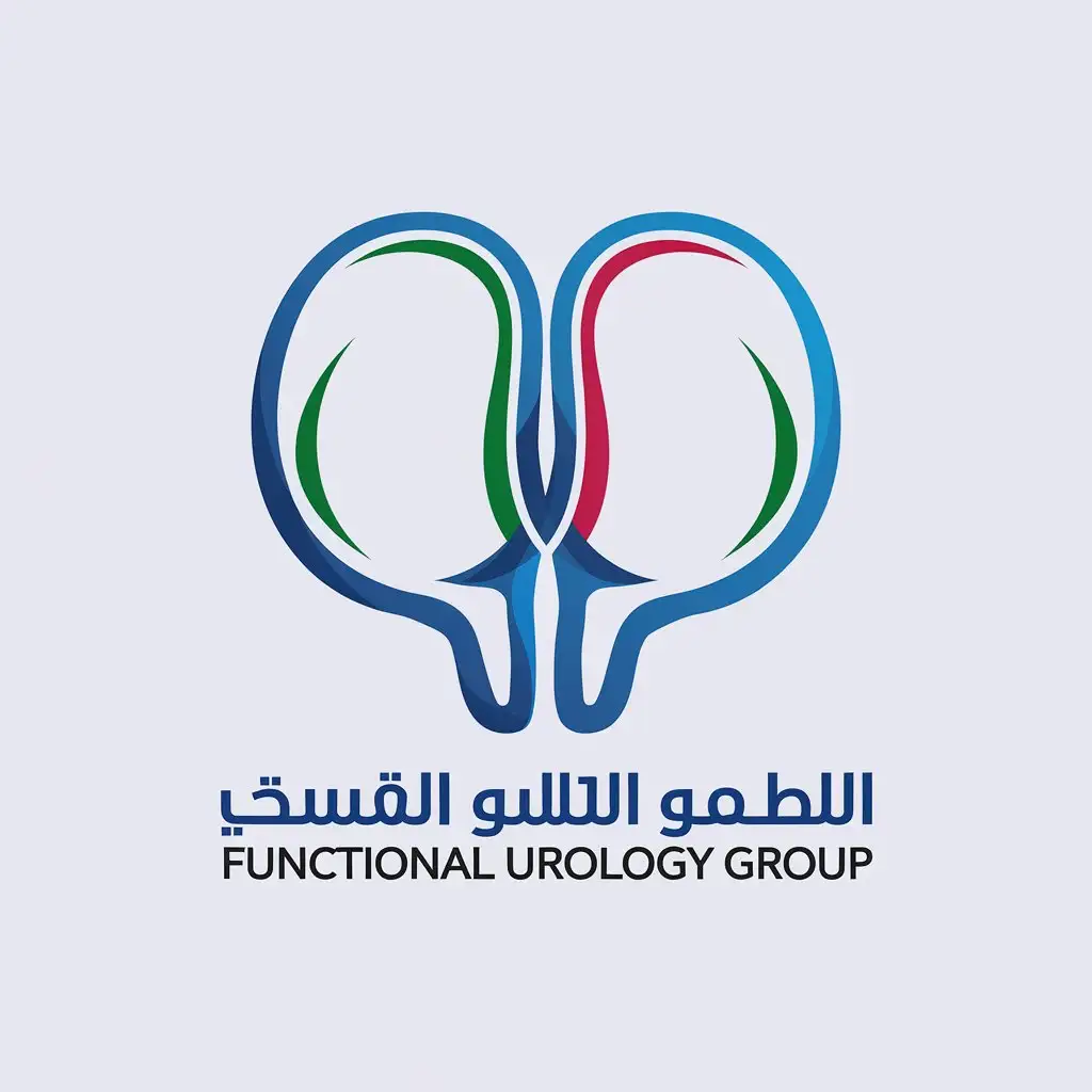 LOGO Design for Kuwait Functional Urology Group Modern Sleek with Urological Symbolism and Kuwait Flag Colors