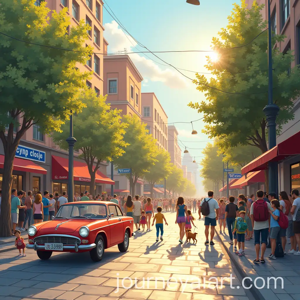 Vibrant-City-Life-Under-a-Bright-Sun
