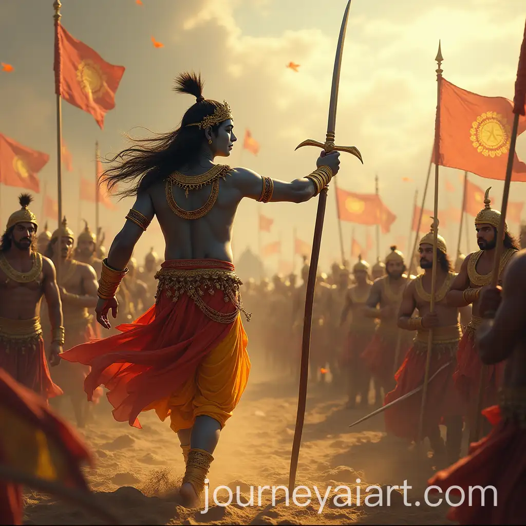 Krishna-in-Kurukshetra-War-Scene