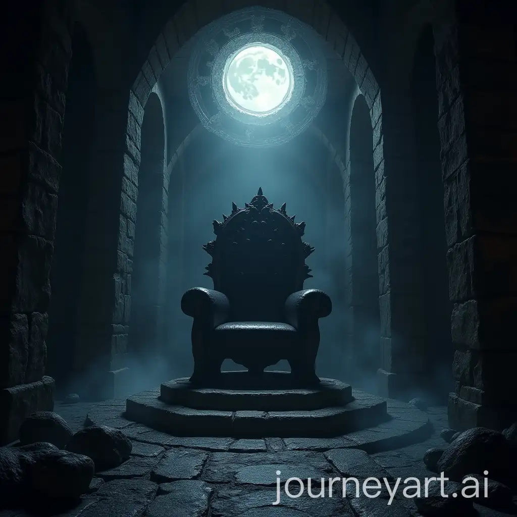 Sinister-Throne-in-a-Dungeon-with-Moonlight