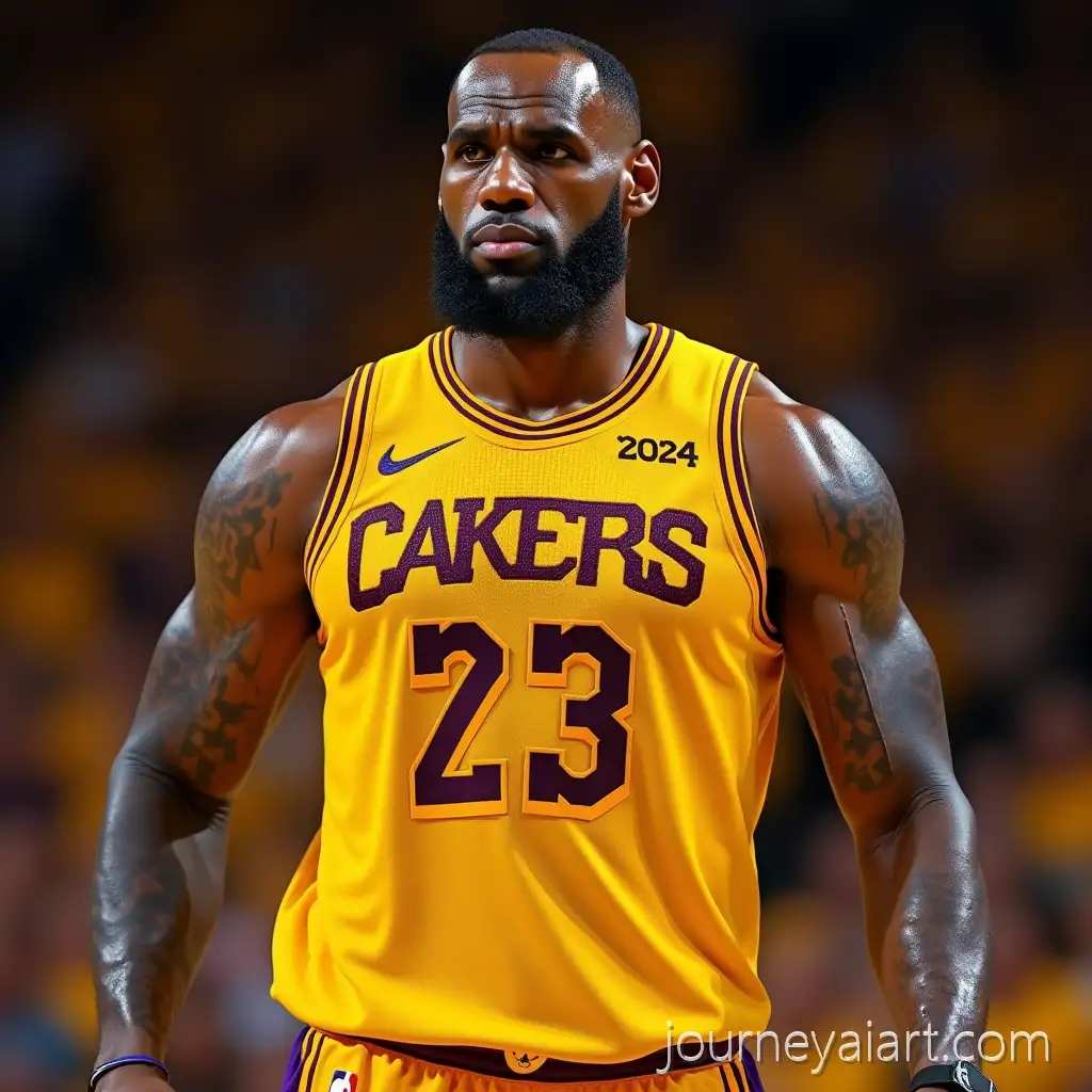 LeBron-JamesLebron-mustard-jersey-Covered-in-Mustard-with-67-on-His-Jersey