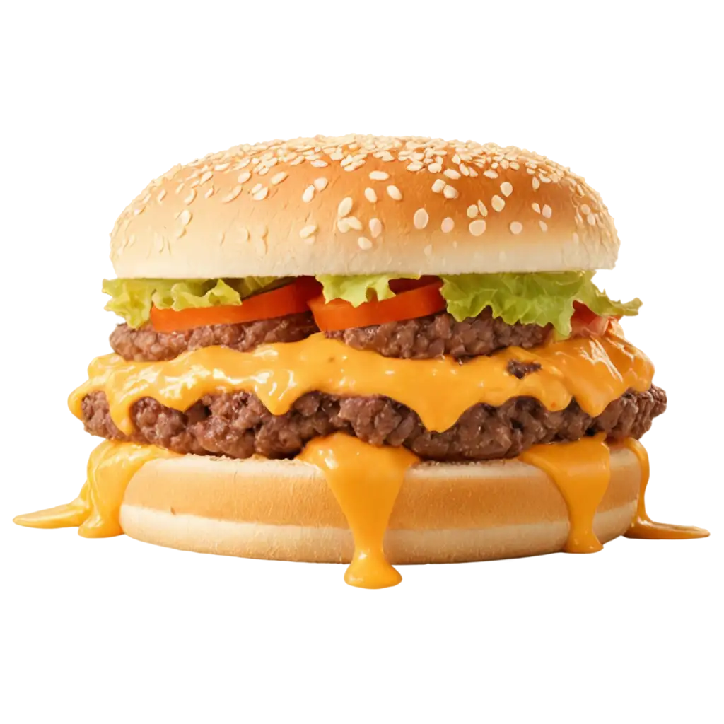 Cheeseburger-with-Melting-Cheddar-PNG-Image-Savory-Visual-Delight-for-Culinary-Websites-and-Menus