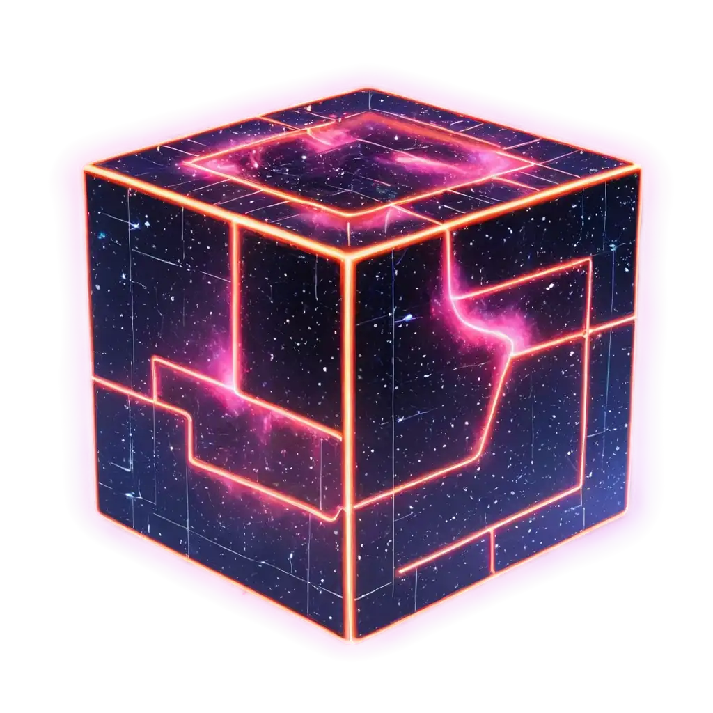 Futuristic-Glowing-Cybernetic-Cube-PNG-HighTech-Digital-Art-in-a-Cosmic-Void