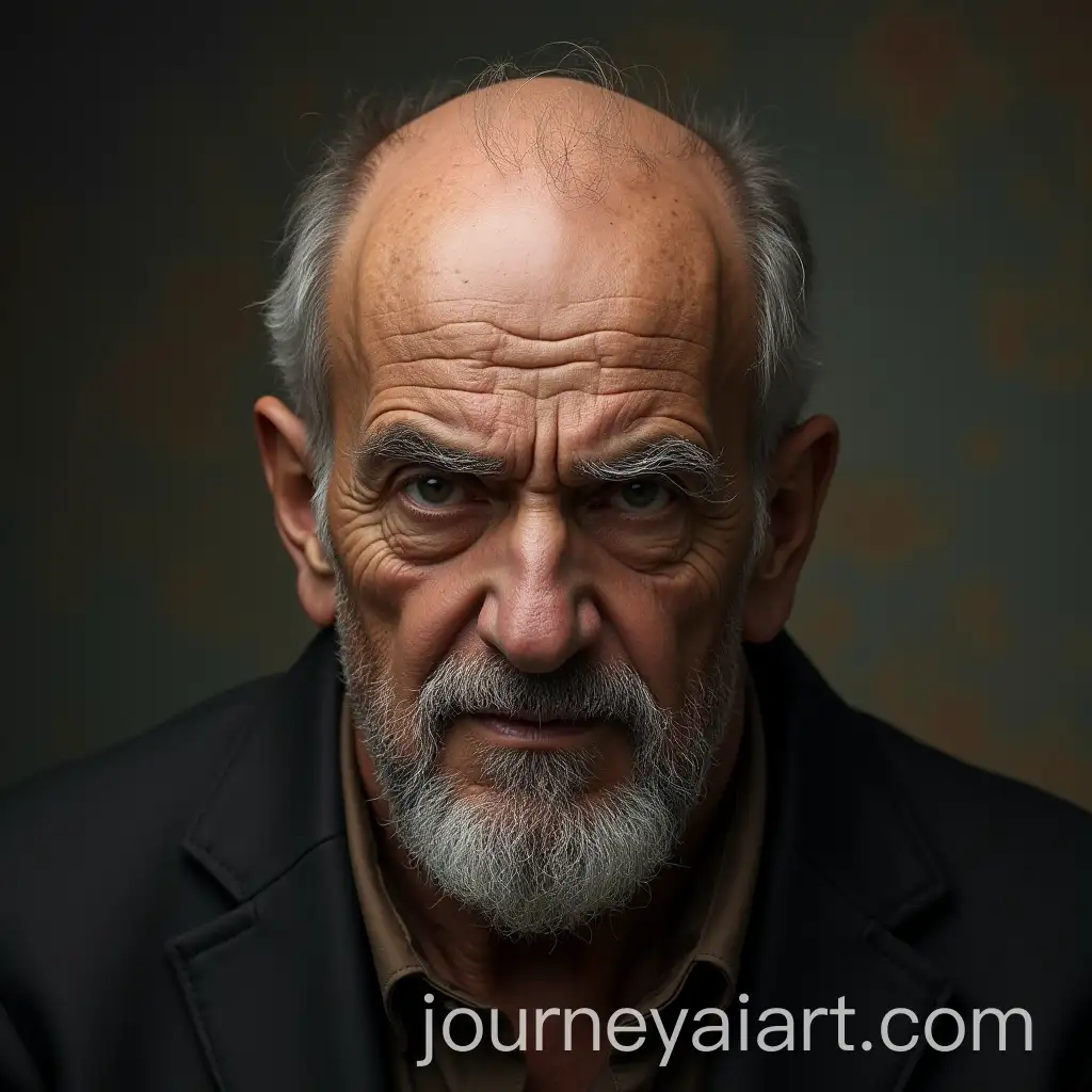 Portrait-of-a-Wise-Old-Man-with-a-Bold-Head