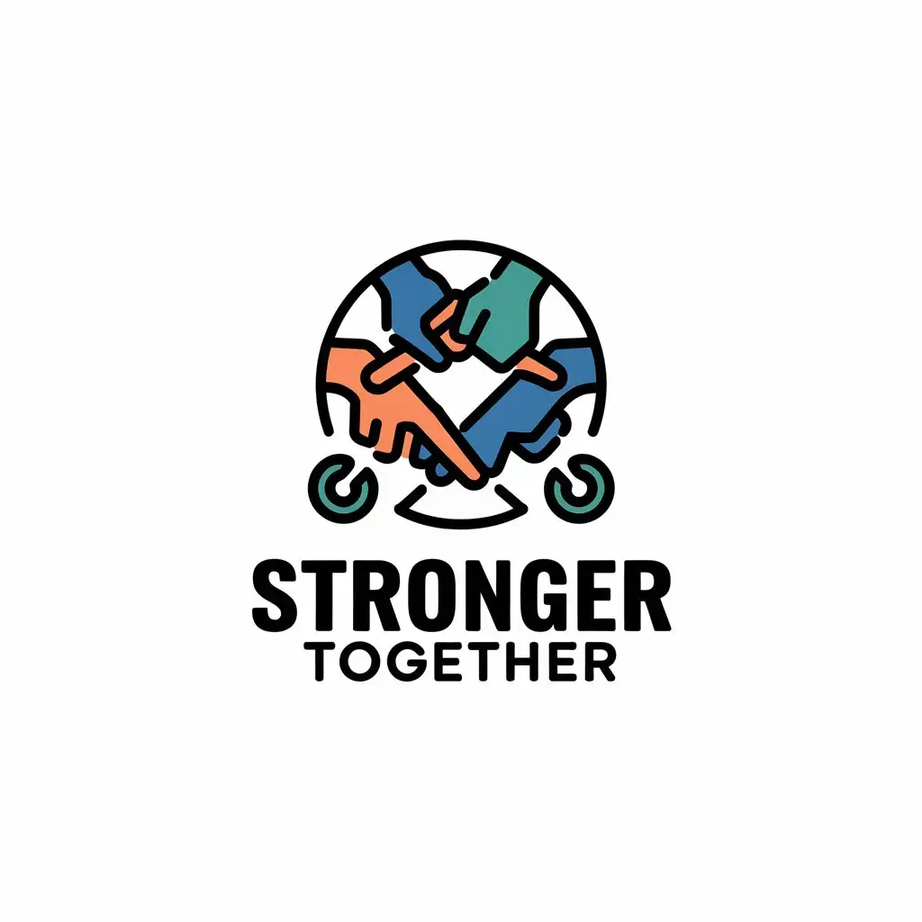 LOGO Design for Stronger Together Teamwork Symbol with Moderate Style for Event Industry