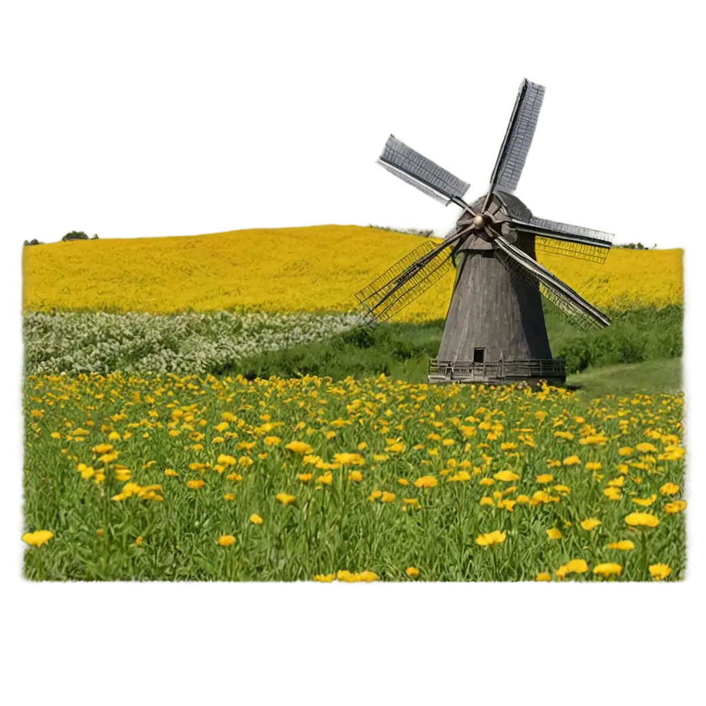 Windmill-in-a-Flowery-Field-PNG-Image-Serene-Landscape-for-Digital-Creations