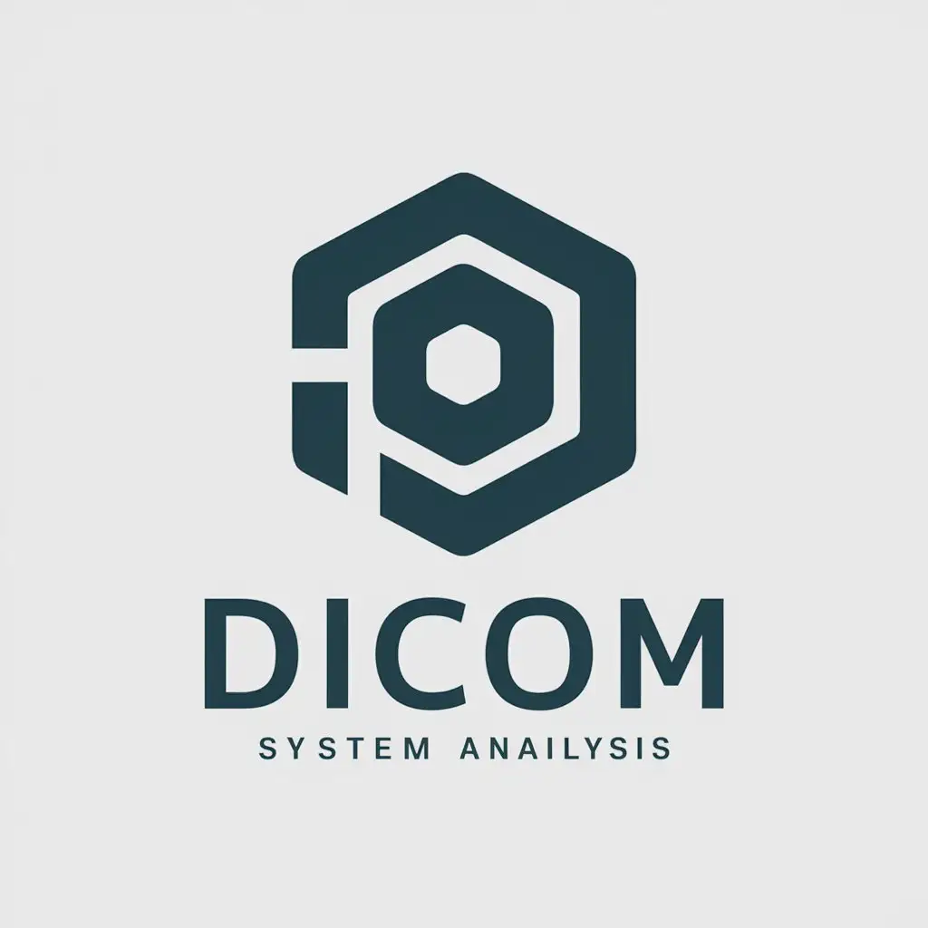 LOGO Design for Dicom Modern Vector Logo with File and System Analysis Theme