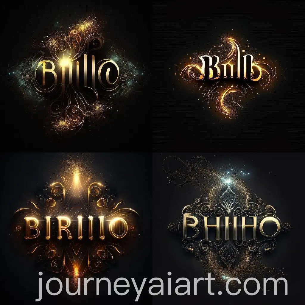 Glowing-Brilho-Logo-on-Dark-Background