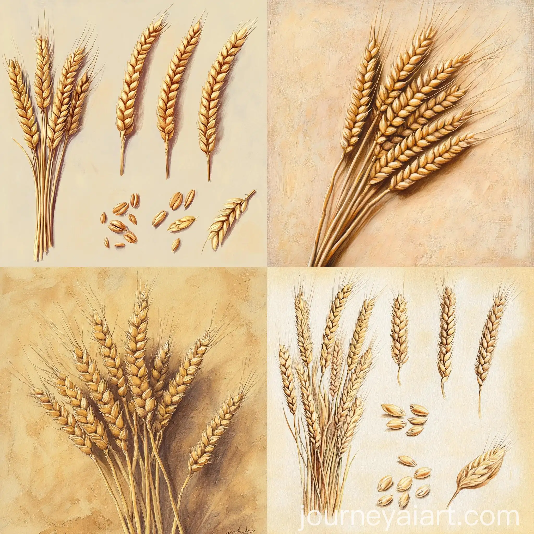 Golden-Wheat-Ears-Arranged-in-Rustic-Bundle