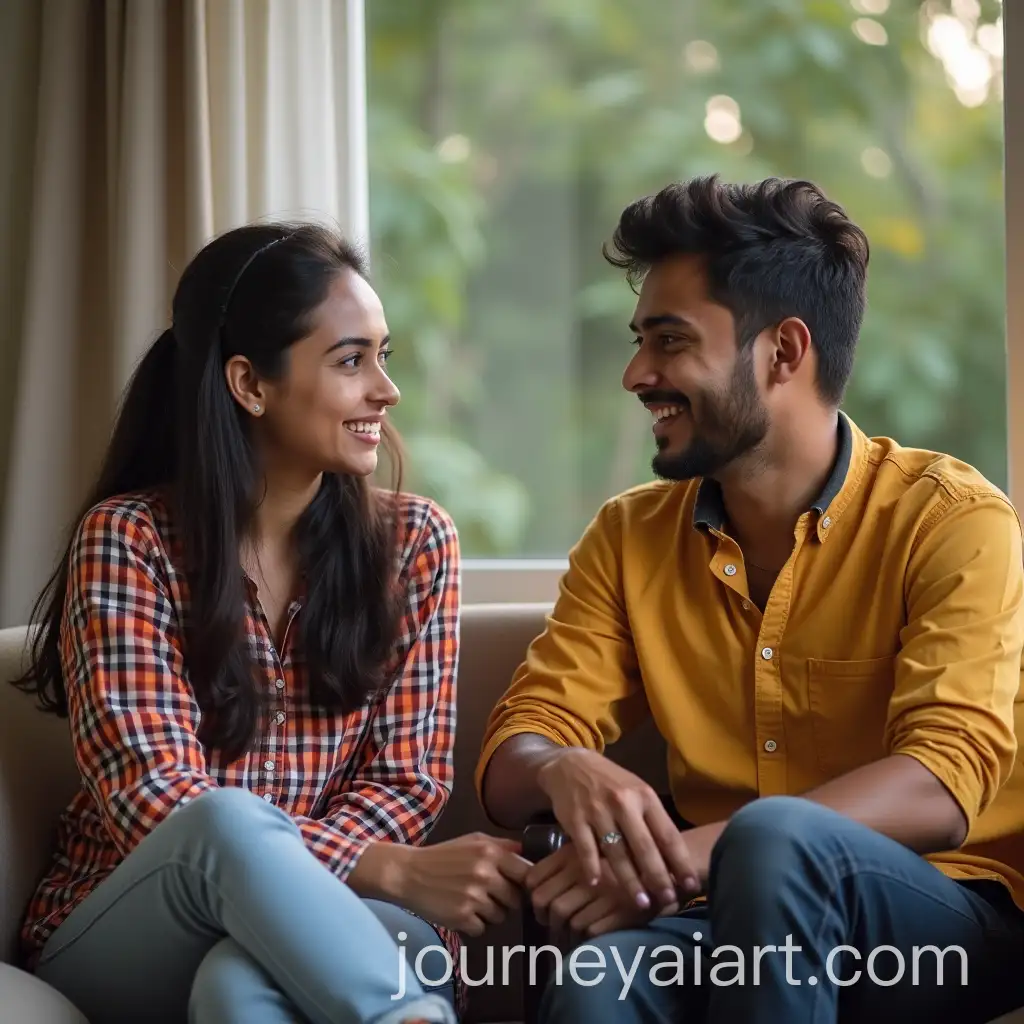 Young-Bangladeshi-Friends-Smiling-and-Chatting-Together
