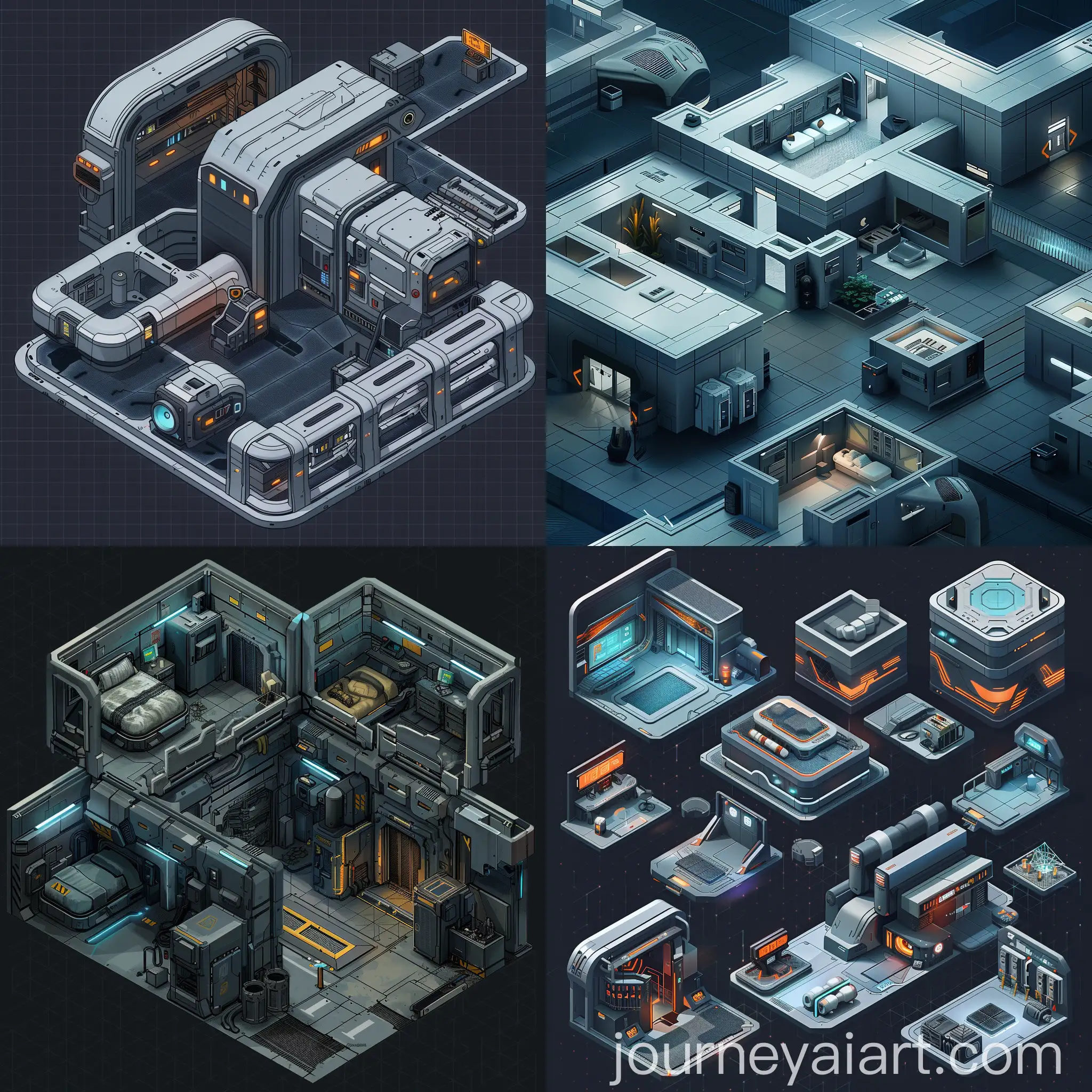 Futuristic-Colony-Interior-with-Blueish-Concrete-Walls