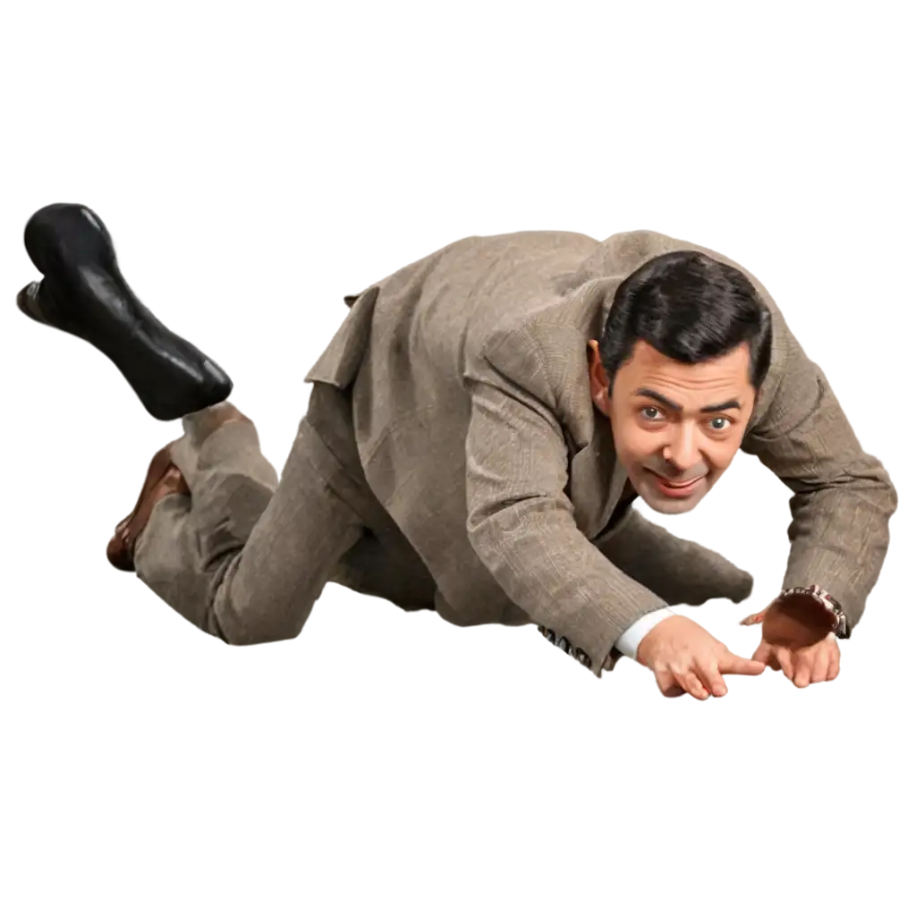 Discover-the-Humor-PNG-Image-of-Mr-Bean-Treading-AI-Art-Prompt