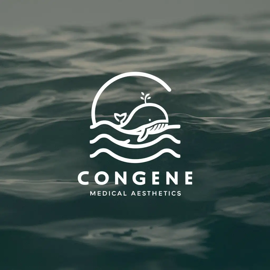 LOGO-Design-for-Congene-Minimalistic-Whale-in-Sea-Waves-Theme