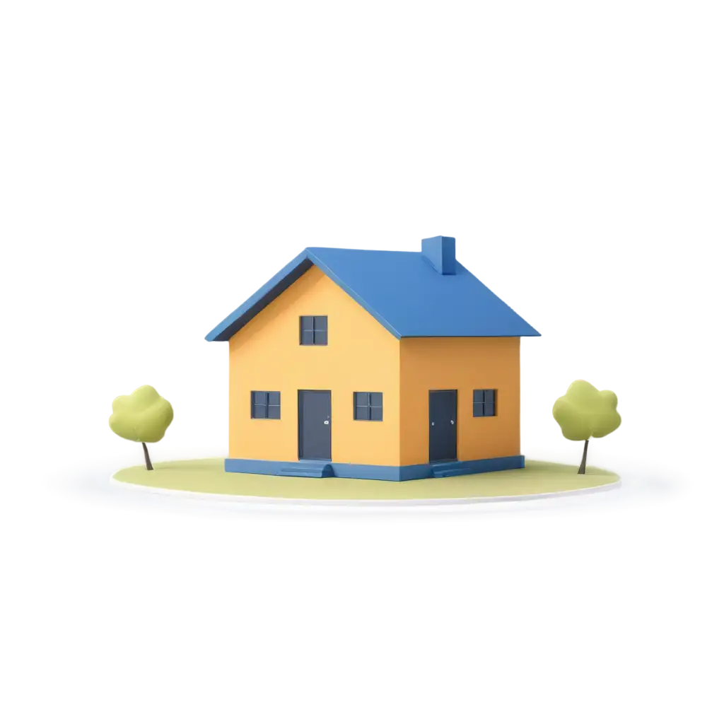 Small two color house icon