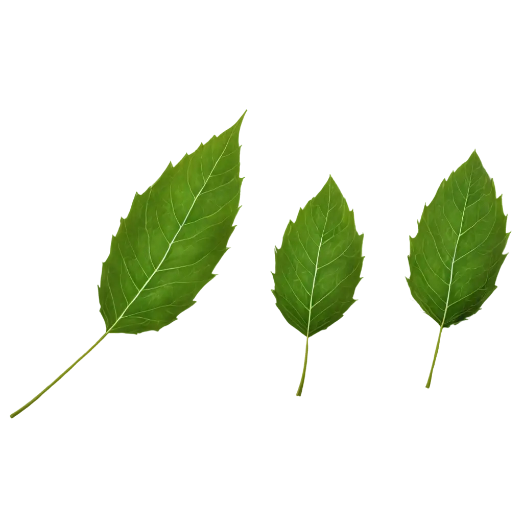 Realistic-Three-Leaves-PNG-Image-for-Versatile-Graphic-Applications