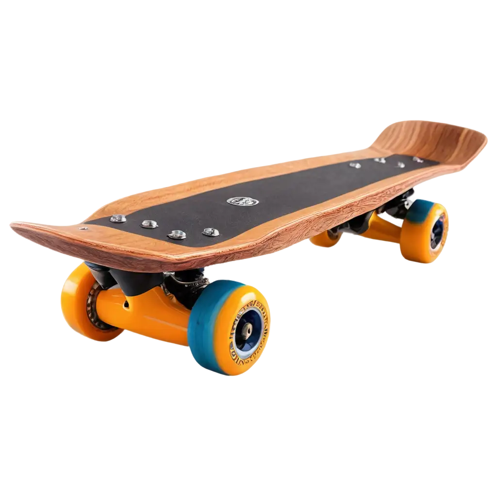 HighQuality-Skateboard-PNG-Image-with-Detailed-Wooden-Deck-and-RubberCoated-Wheels