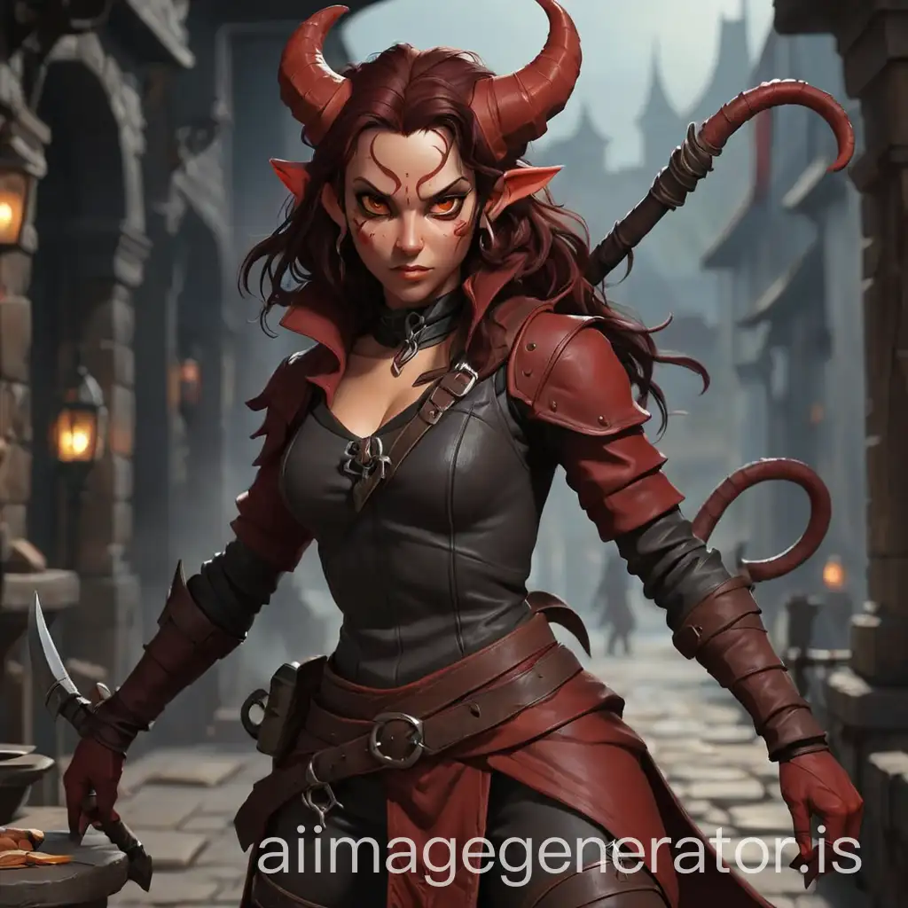 Redskinned-Tiefling-Thief-with-Dark-Hair-and-Tail