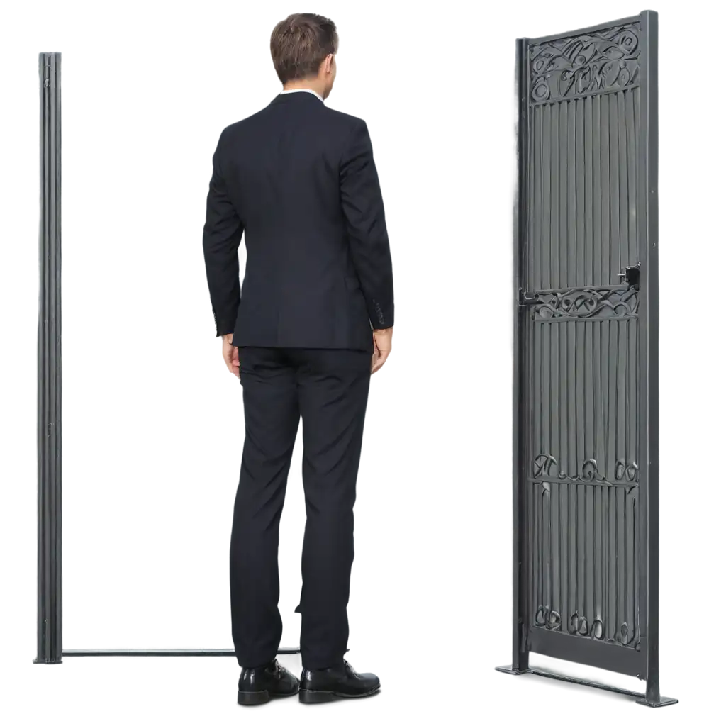 Business-Man-Looking-at-the-Gate-PNG-HighQuality-Image-for-Professional-Use