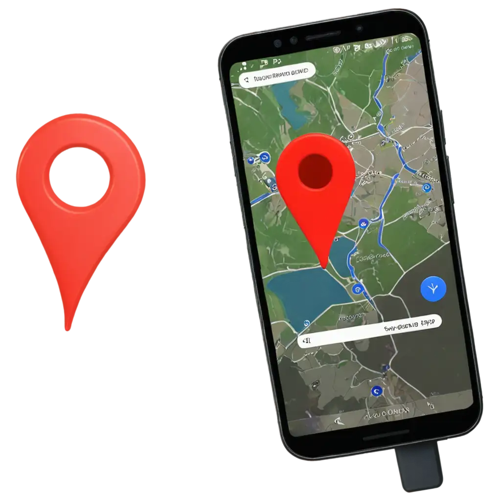 Smartphone-with-Google-Map-and-Red-Marker-PNG-Image-for-Digital-Navigation-and-LocationBased-Projects