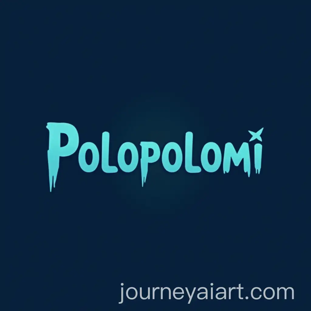 Polopolomi-Logo-Design-in-Blue-and-Teal-Vector-FormatAI-Image-Prompt-Expansion