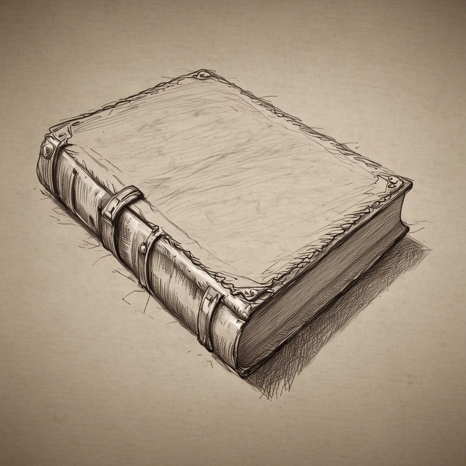 Sketch of Closed Book in Hardcover