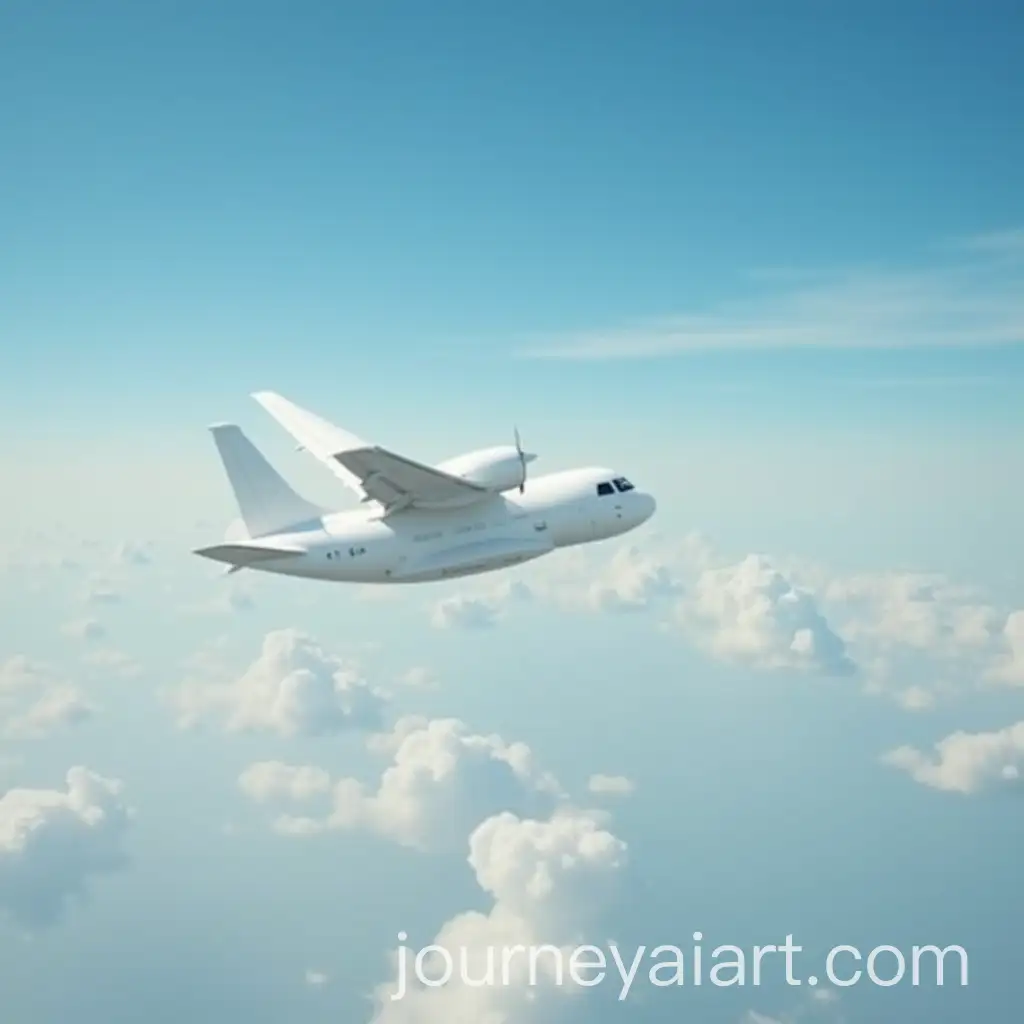Bird-Soaring-in-the-Clear-Blue-Sky-Above-the-Clouds