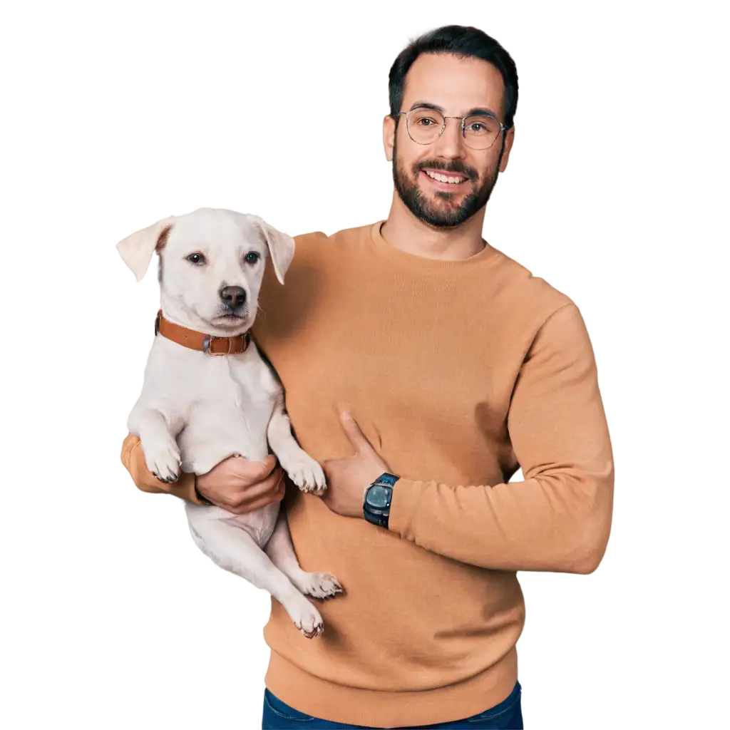 Professional-PNG-Image-Man-Holding-Dog