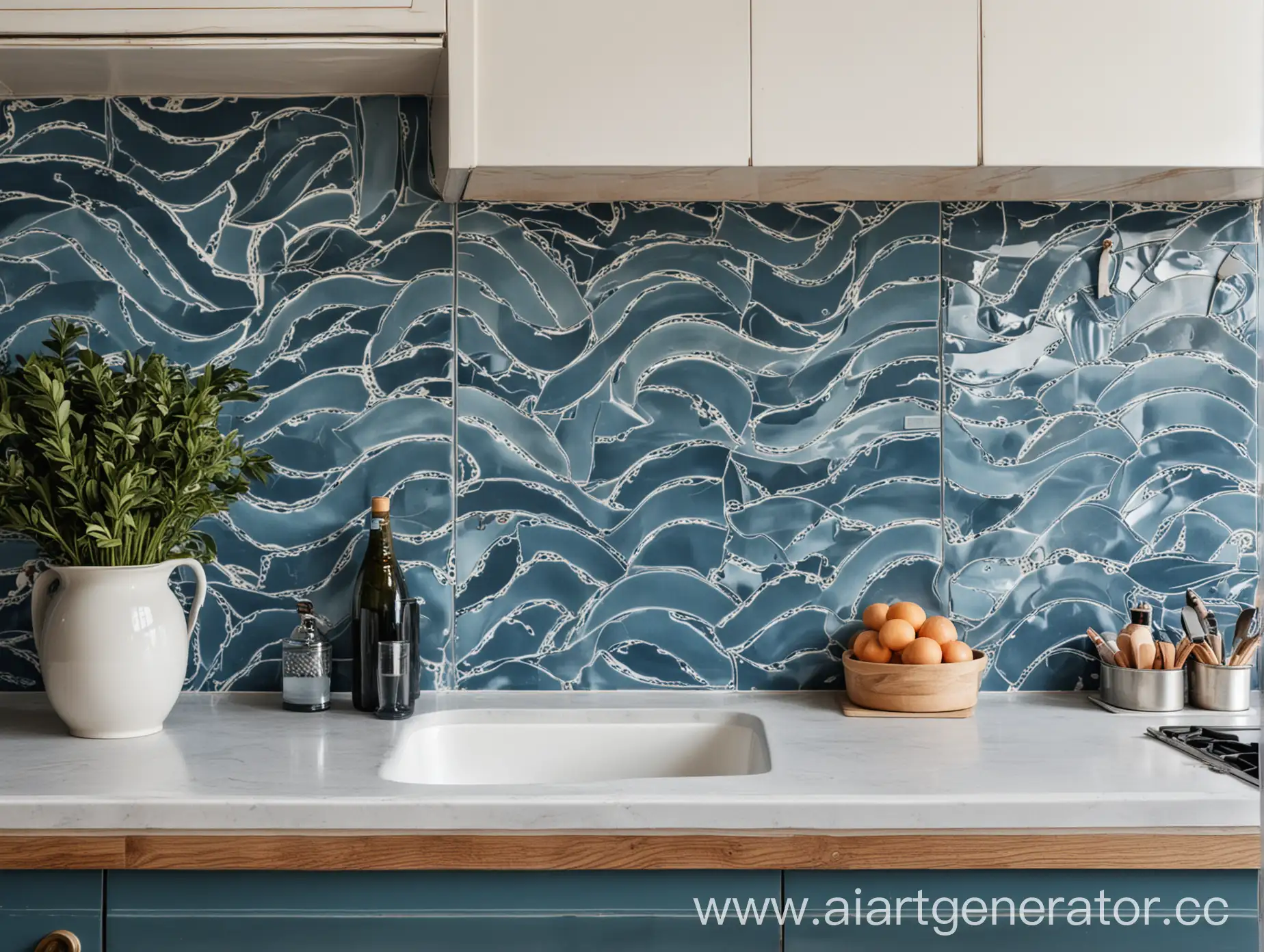 Blue-Curvy-Tile-Pattern-in-Modern-Kitchen-Setting